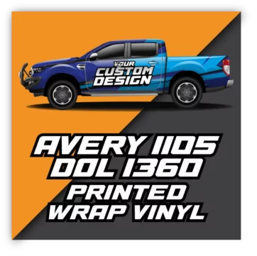 Printed - Avery 1105 Vinyl Wrap Film